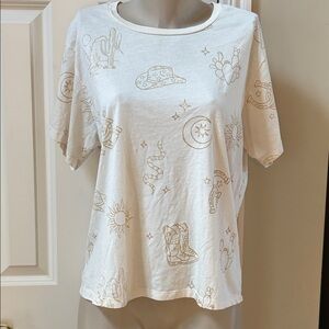 Chaser oversized southwest theme Tee, small